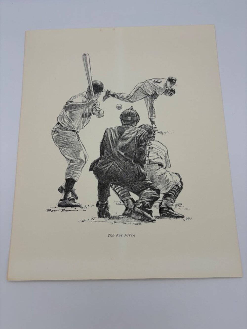 1960s Robert Riger Great Moments In Sport The Fat Pitch Print Baseball